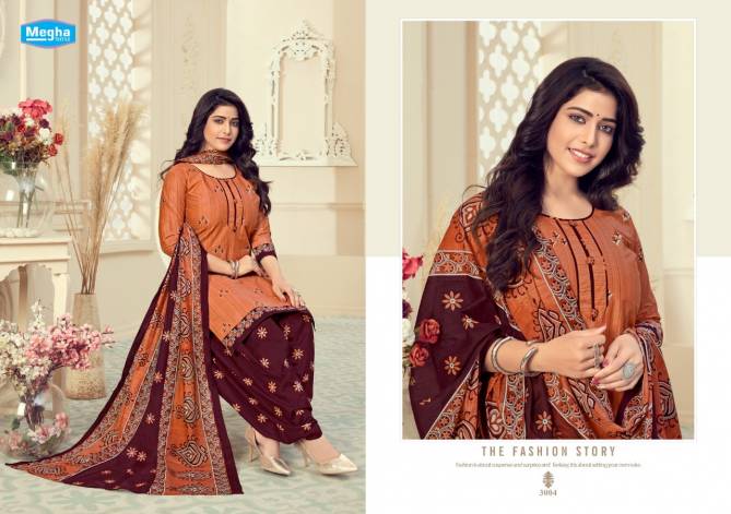Megha Rang Resham 3 Latest Fancy Regular Wear Cotton Printed Dress Material Collection